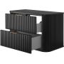 Rodan Elegance 5906154450348 szafka z blatem 80.4x41.5x51.7 cm podumywalkowa wisząca czarna zdj.4