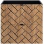 Rodan Trend 5906154450874 szafka 60x46x60.7 cm podumywalkowa wisząca czarna-dąb zdj.3