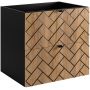 Rodan Trend 5906154450874 szafka 60x46x60.7 cm podumywalkowa wisząca czarna-dąb zdj.1