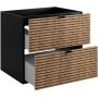 Rodan Loft 5906154450935 szafka 60x46x57 cm podumywalkowa wisząca czarna-dąb zdj.4