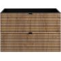 Rodan Loft 5906154450942 szafka 80x46x57 cm podumywalkowa wisząca czarna-dąb zdj.3