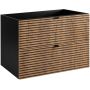 Rodan Loft 5906154450942 szafka 80x46x57 cm podumywalkowa wisząca czarna-dąb zdj.5