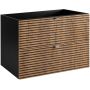 Rodan Loft 5906154450942 szafka 80x46x57 cm podumywalkowa wisząca czarna-dąb zdj.6