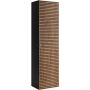Rodan Loft 5906154450959 szafka 35x27x136 cm boczna wisząca czarna-dąb zdj.4