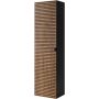 Rodan Loft 5906154450959 szafka 35x27x136 cm boczna wisząca czarna-dąb zdj.1