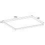 Rodan 5906154452007 blat naszafkowy 140.6x46 cm czarny zdj.2