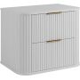 Rodan Elegance 5906154453813 szafka z blatem 60.4x41.5x51.7 cm podumywalkowa wisząca biała zdj.1