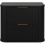Rodan Elegance 5906154453820 szafka z blatem 60.4x41.5x51.7 cm podumywalkowa wisząca czarna zdj.3