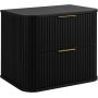 Rodan Elegance 5906154453820 szafka z blatem 60.4x41.5x51.7 cm podumywalkowa wisząca czarna zdj.1