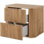 Rodan Elegance 5906154453844 szafka z blatem 60.4x41.5x51.7 cm podumywalkowa wisząca dąb zdj.4