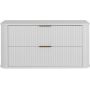 Rodan Elegance 5906154453851 szafka z blatem 100.4x41.5x51.7 cm podumywalkowa wisząca biała zdj.3