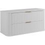 Rodan Elegance 5906154453851 szafka z blatem 100.4x41.5x51.7 cm podumywalkowa wisząca biała zdj.1