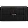 Rodan Elegance 5906154453868 szafka z blatem 100.4x41.5x51.7 cm podumywalkowa wisząca czarna zdj.3