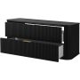 Rodan Elegance 5906154453905 szafka z blatem 120.4x41.5x51.7 cm podumywalkowa wisząca czarna zdj.5