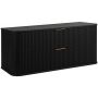 Rodan Elegance 5906154453905 szafka z blatem 120.4x41.5x51.7 cm podumywalkowa wisząca czarna zdj.1