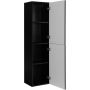 Rodan Classic 5906154454001 szafka 35x27x136 cm boczna wisząca czarna zdj.4