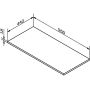 Sapho Odetta DT0963030 blat 96x44 cm biały zdj.2