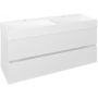 Sapho Odetta DT1203030 szafka 118x43.5x50 cm podumywalkowa wisząca biała zdj.1
