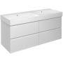 Sapho Filena FID1212W szafka 118x43x51.5 cm podumywalkowa wisząca biała zdj.1