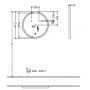 Villeroy & Boch Subway 3.0 A46471BC lustro 71.2x71.2 cm okrągłe z oświetleniem srebrny zdj.2