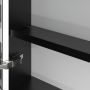 Villeroy & Boch My View+ B4811600 szafka 75x16.8x160 cm z lustrem czarna zdj.6