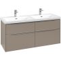 Villeroy & Boch Subway 3.0 C568L0VM szafka 127.2x46.2x57.6 cm podumywalkowa wisząca szara zdj.1