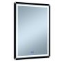 Venti Duo 5905951180427 lustro 60x80 cm prostokątne z oświetleniem z matą grzewczą czarny-srebrny zdj.1