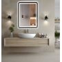 Venti Duo 5905951180427 lustro 60x80 cm prostokątne z oświetleniem z matą grzewczą czarny-srebrny zdj.5