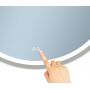 Venti Orion Silver 5905951180304 lustro 80x80 cm okrągłe z oświetleniem z matą grzewczą srebrny zdj.2