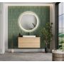Venti Orion Gold 5905951180366 lustro 60x60 cm okrągłe z oświetleniem z matą grzewczą złoty zdj.5