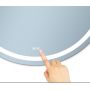 Venti Faro 5905951180403 lustro 60x60 cm okrągłe z oświetleniem z matą grzewczą zdj.2