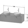 Duravit White Tulip WT4983B8585 szafka wisząca podumywalkowa 130x55 cm zdj.2