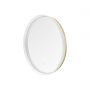 Zuma Line 003064030821 lustro 60x60 cm okrągłe z oświetleniem biały-złoty zdj.2
