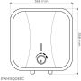 Electrolux EWH15QOEEC pojemnościowy podgrzewacz wody 15 l 2.5 kW elektryczny zdj.2