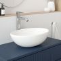 Oltens Etne 40313000 umywalka 40x33 cm owalna nablatowa biała zdj.10