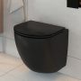 Oltens Hamnes 42513300 miska wc wisząca bez kołnierza czarny mat zdj.15