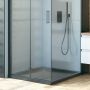 Oltens Superior 17002300 brodzik kwadratowy 80x80 cm czarny zdj.10