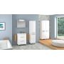 Astor Sol AFBUS24077 szafka 40x33x183 cm boczna stojąca biała zdj.8