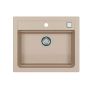 Alveus Atrox 1131993 zlewozmywak granitowy 59x50 cm beżowy zdj.1