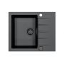 Alveus Cadit 1148158 zlewozmywak granitowy 59x50 cm czarny zdj.1