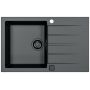 Alveus Cadit 1148159 zlewozmywak granitowy 79x50 cm czarny zdj.1
