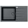 Alveus Cadit 1148160 zlewozmywak granitowy 86x50 cm czarny zdj.1