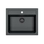 Alveus Atrox 1148162 zlewozmywak granitowy 59x50 cm czarny zdj.1