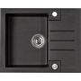 Alveus Rock 1213091 zlewozmywak granitowy 59.5x47.5 cm czarny zdj.1