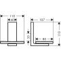 Axor Universal Rectangular 42605330 mydelniczka ścienna zdj.2