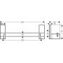 Axor Universal Rectangular 42613820 poręcz ścienna zdj.2