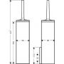 Axor Universal Rectangular 42655820 szczotka toaletowa ścienna nikiel zdj.2