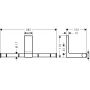 Axor Universal Rectangular 42657000 uchwyt na papier toaletowy chrom zdj.2