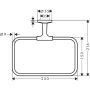 Axor Universal Circular 42823700 wieszak na ręcznik biały zdj.2