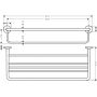 Axor Universal 42843000 półka na ręcznik chrom zdj.2